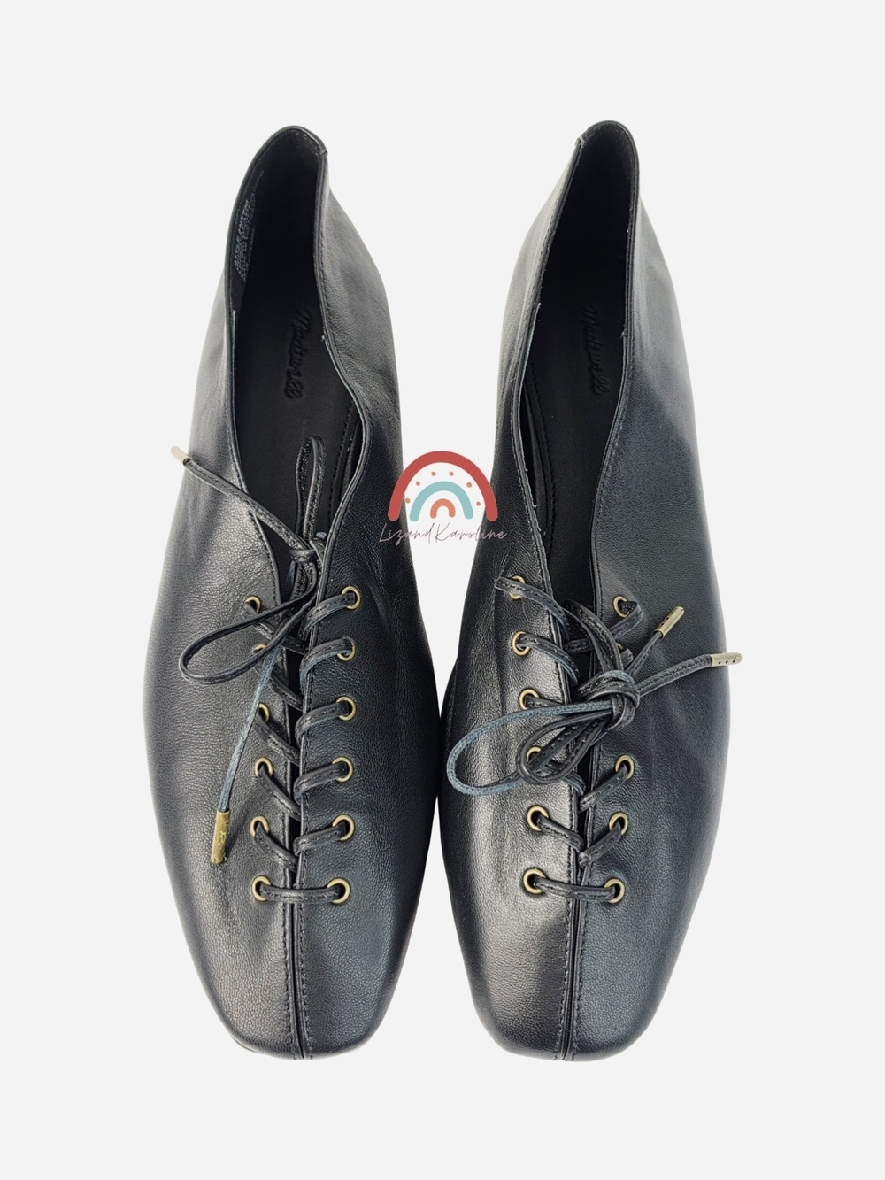 New! Madewell The Mylie Lace-Up Glove Flat in Leather 11 - Picture 9 of 15